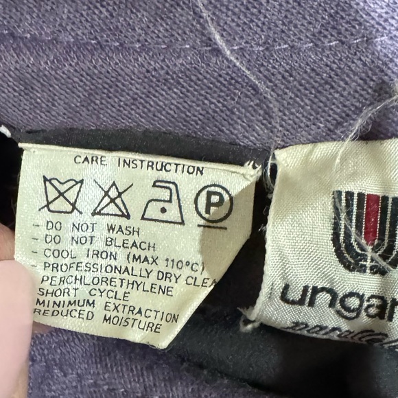 Vintage Ungaro Purple Jacket with Black Accents size 12 - Picture 8 of 11